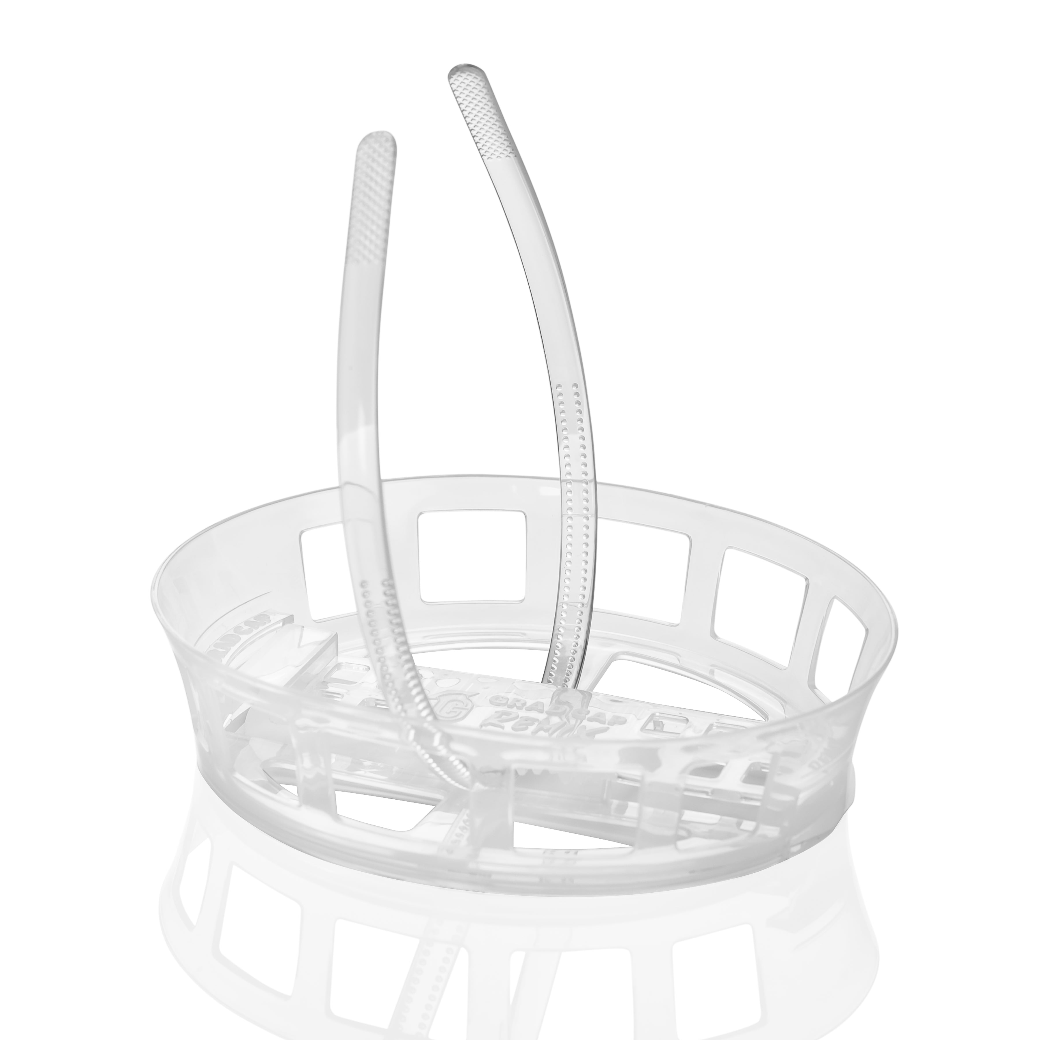 Grad Cap Remix - Clear and Black Headband Included