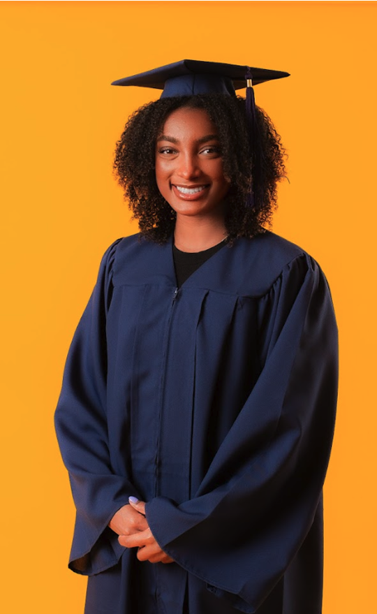 Grad Cap Remix - Clear and Black Headband Included